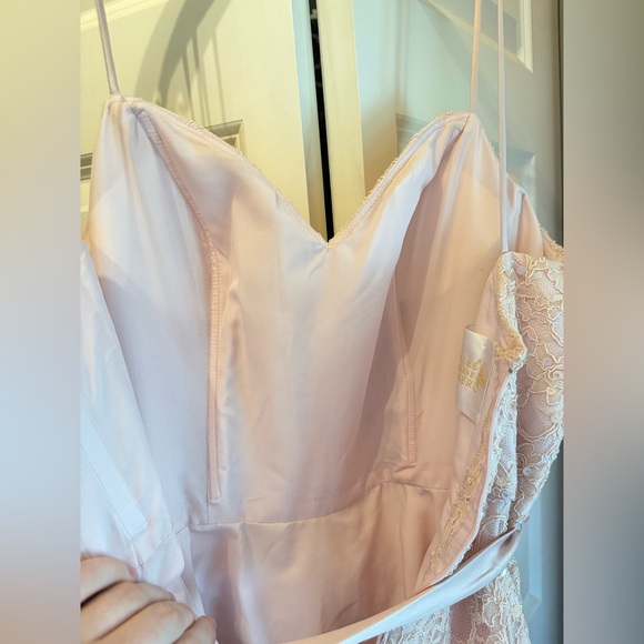 Morilee Blush Lace Mini Dress - Picture 7 of 10